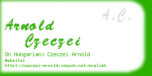 arnold czeczei business card